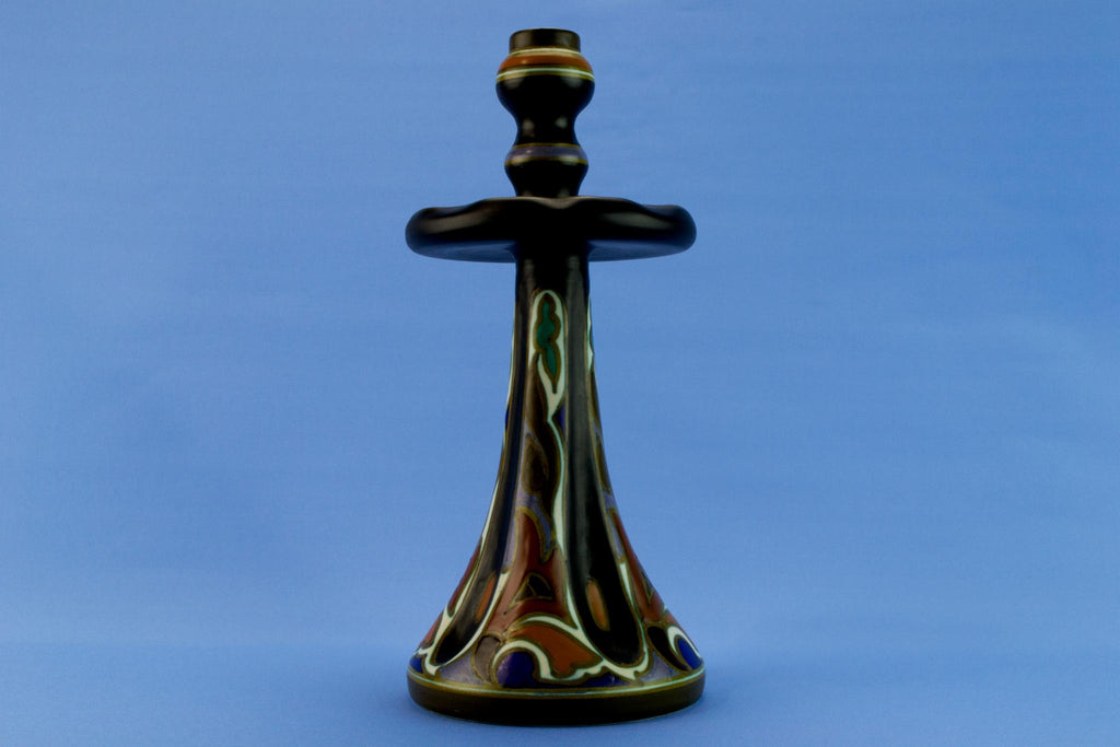 Arts & Crafts Gouda candlestick, Dutch 1920s