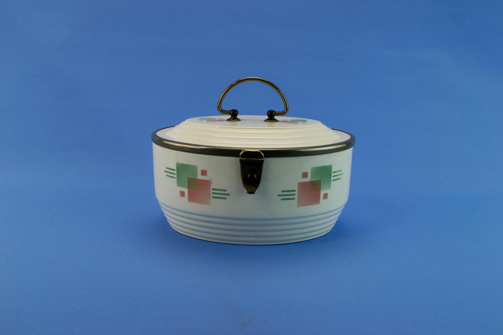 WMF ceramic caddy storage jar, German 1930s
