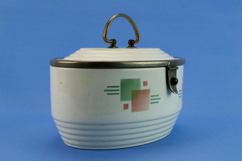 WMF ceramic caddy storage jar, German 1930s