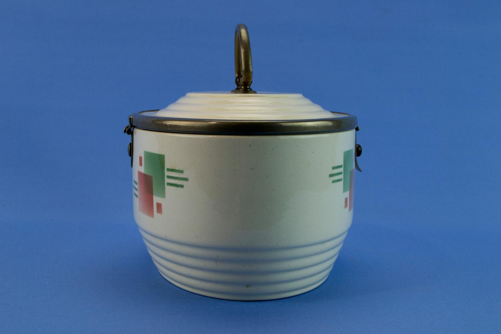 WMF ceramic caddy storage jar, German 1930s