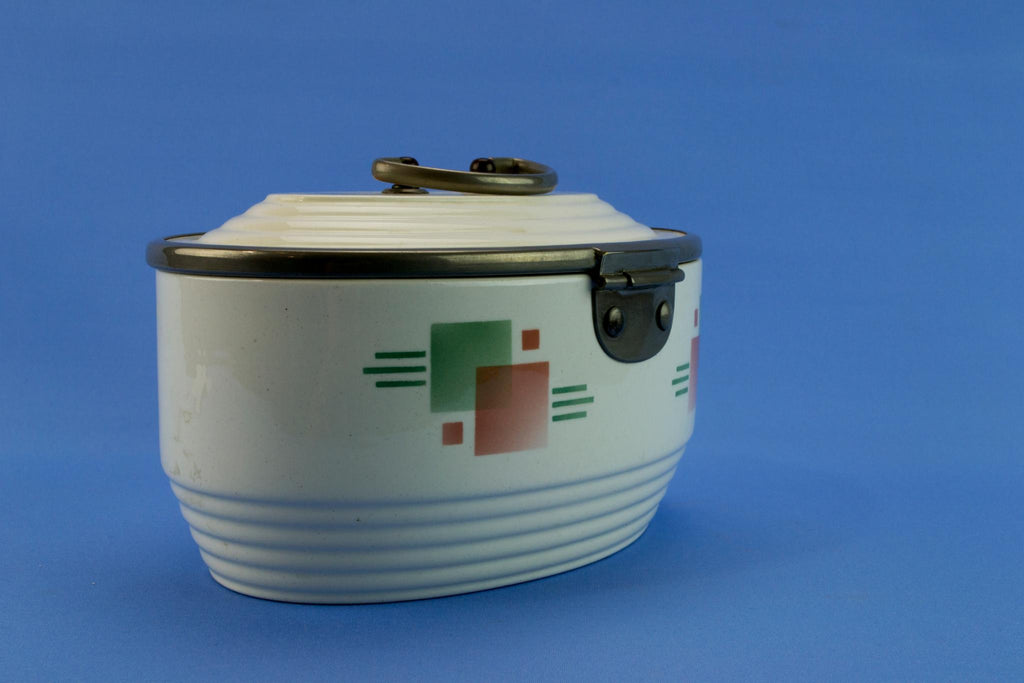 WMF ceramic caddy storage jar, German 1930s