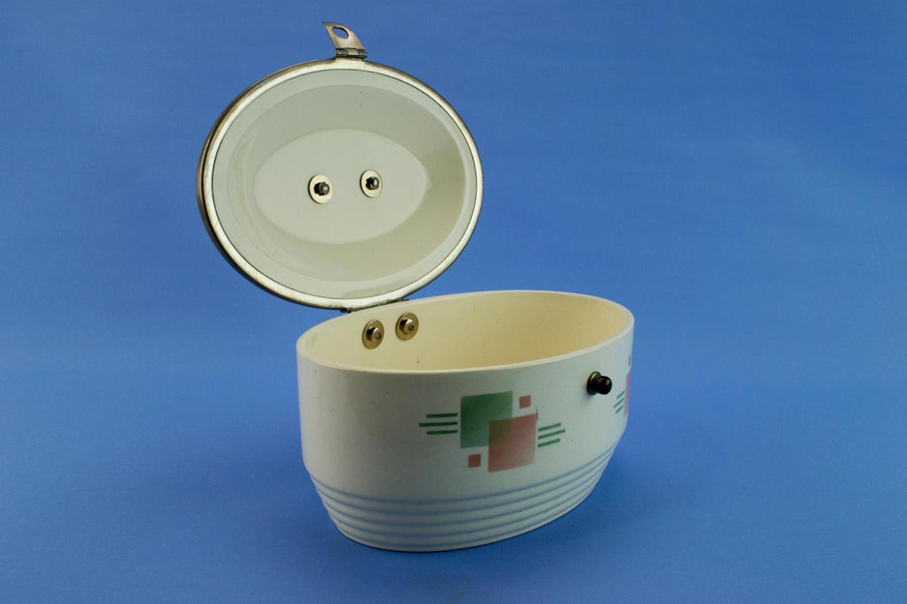 WMF ceramic caddy storage jar, German 1930s