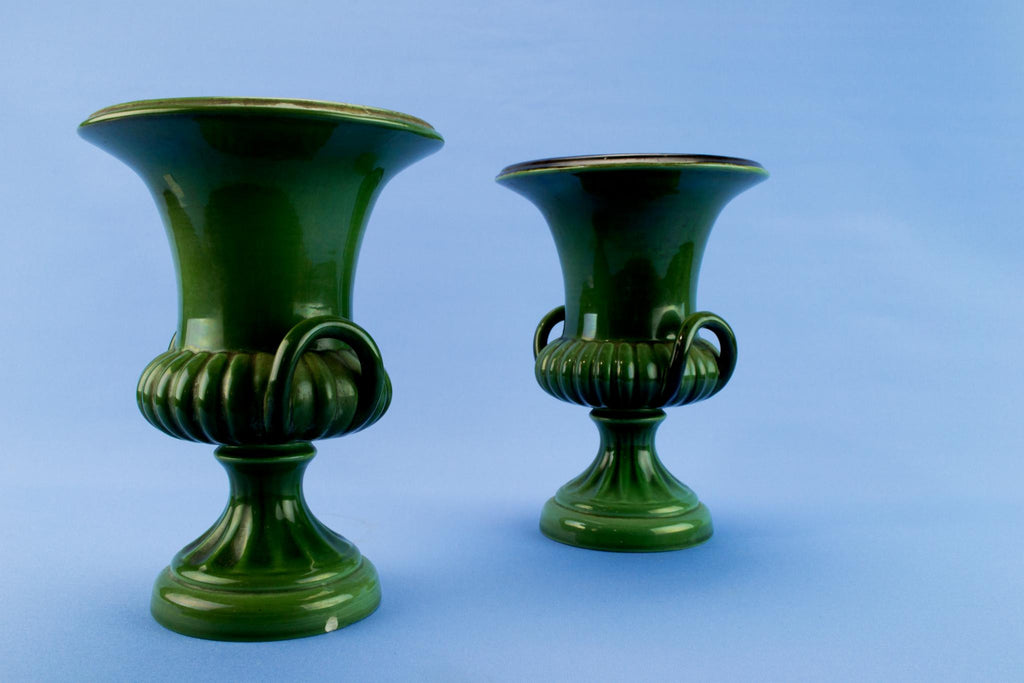 2 green vase by Beswick, English 1950s