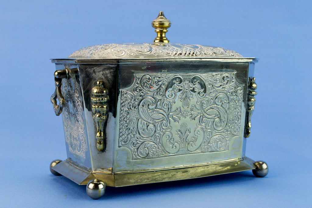 Silver plated storage box