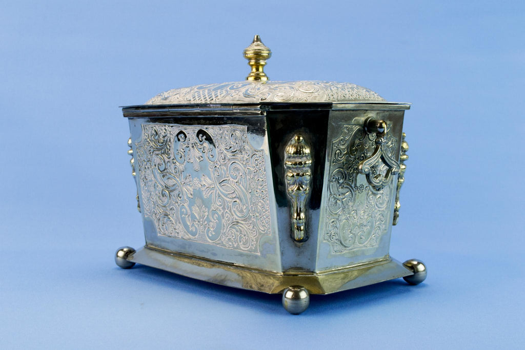 Silver plated storage box