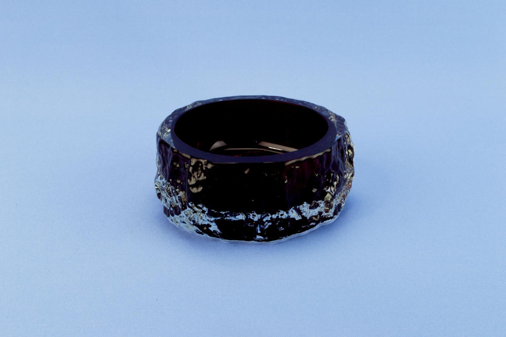 Whitefriars decorative glass bowl, English 1970s