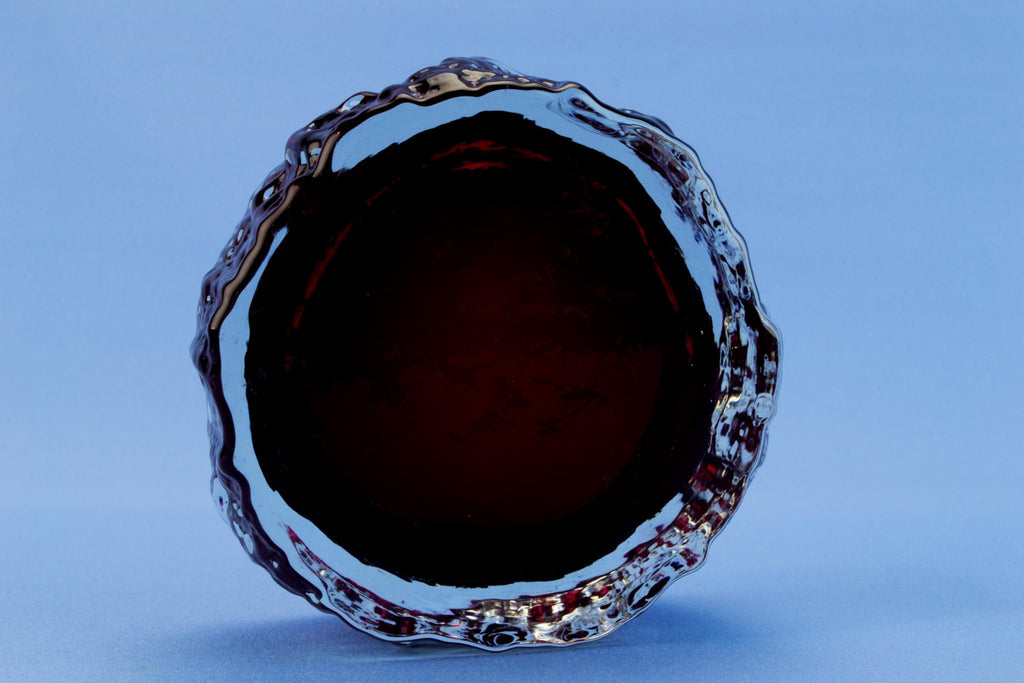 Whitefriars decorative glass bowl, English 1970s