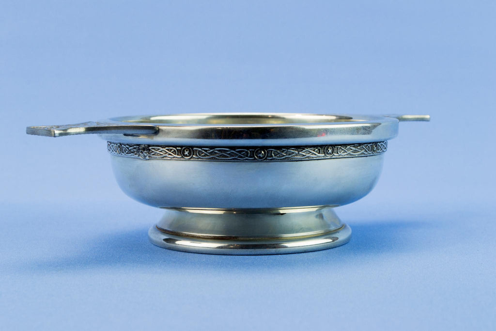 Scottish silver plated quaich