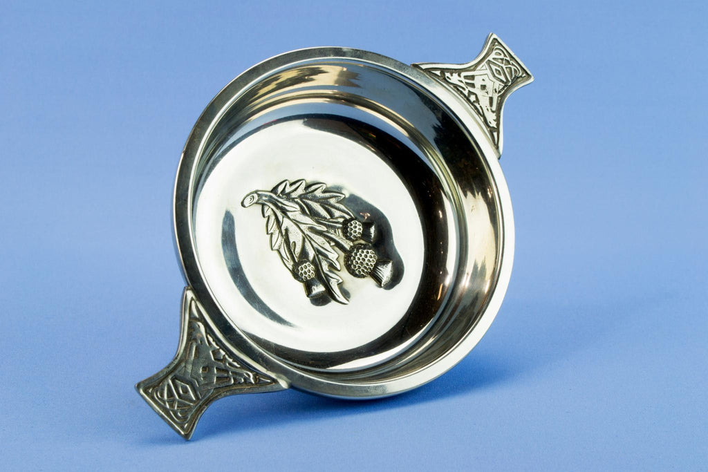 Scottish silver plated quaich