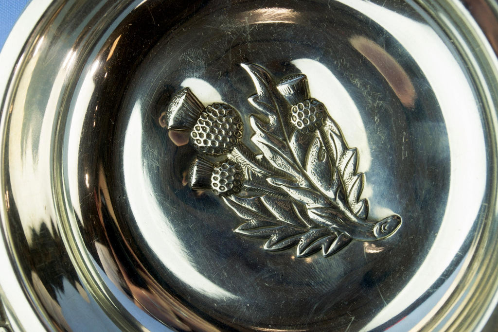 Scottish silver plated quaich