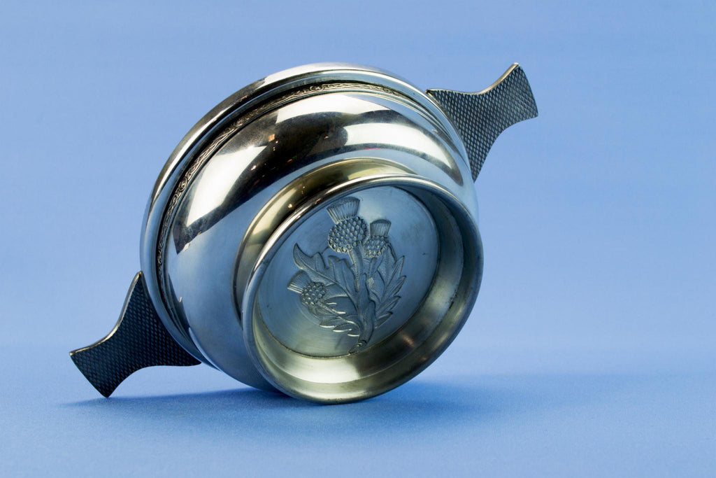 Scottish silver plated quaich