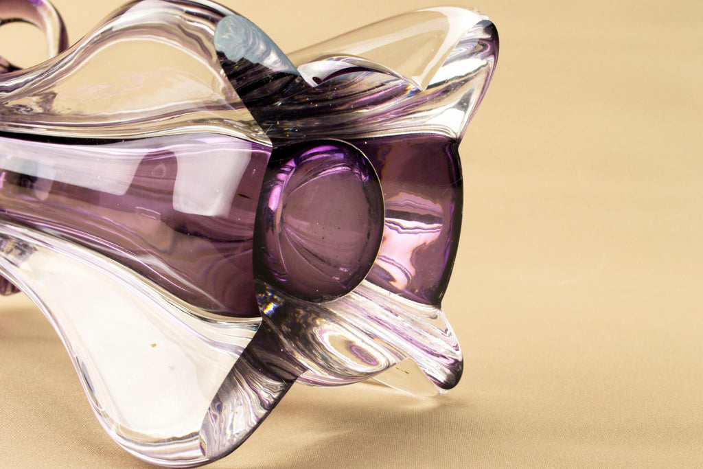 Amethyst Italian Murano glass vase
