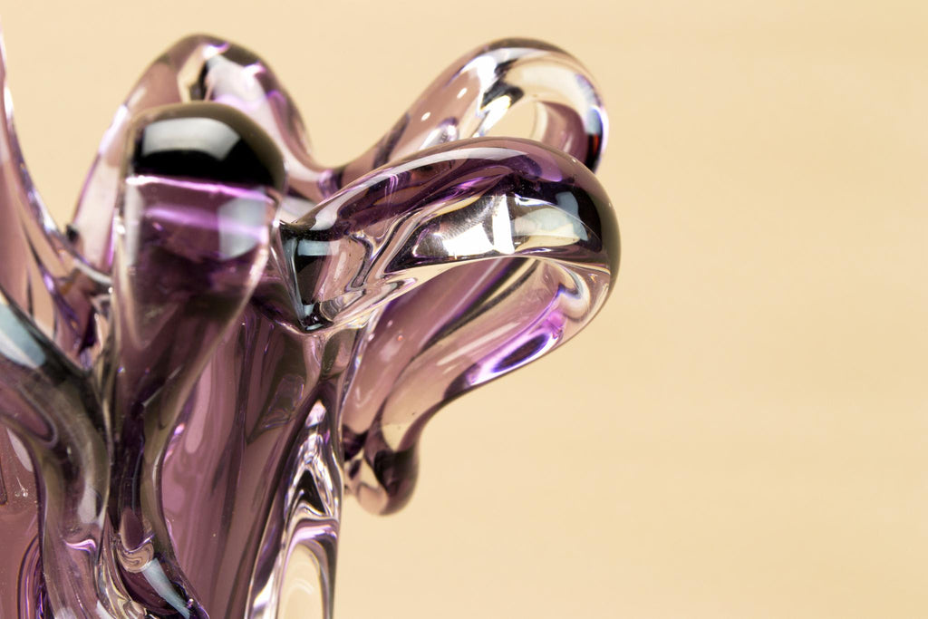 Amethyst Italian Murano glass vase