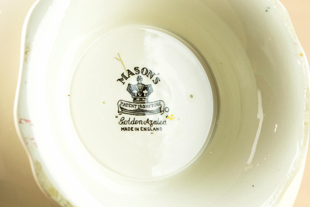 Golden Azalea English cake stand by Masons