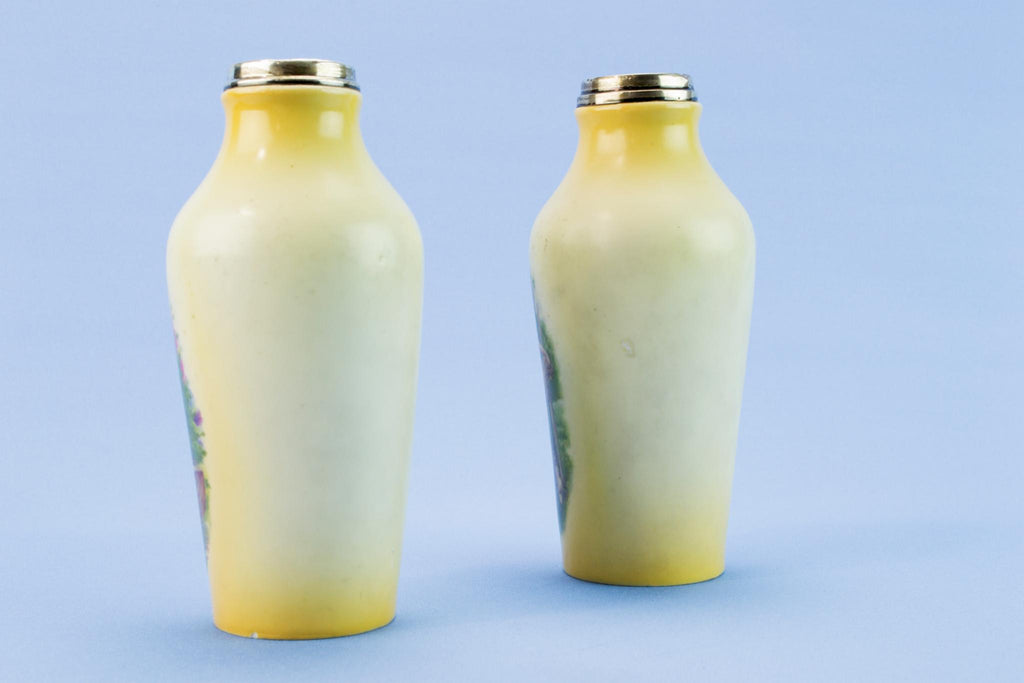 2 small porcelain and silver vases, German 1921