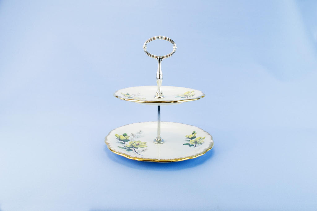 Two Tier Cake stand, English 1970s