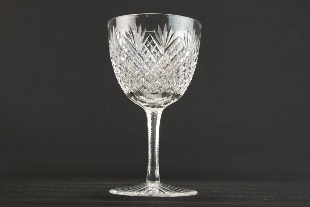 4 cut port glasses, English 1930s