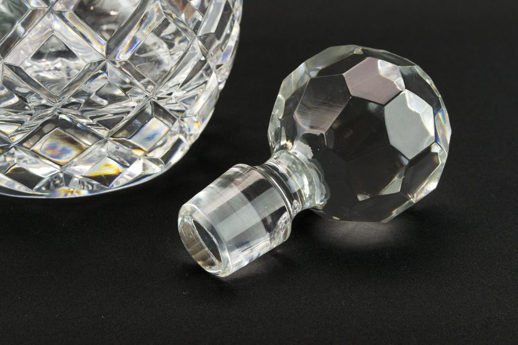 Port or sherry cut glass decanter