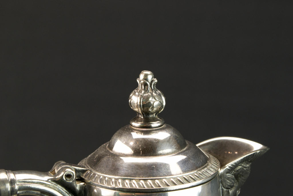 Silver plated table wine jug, English 1950s