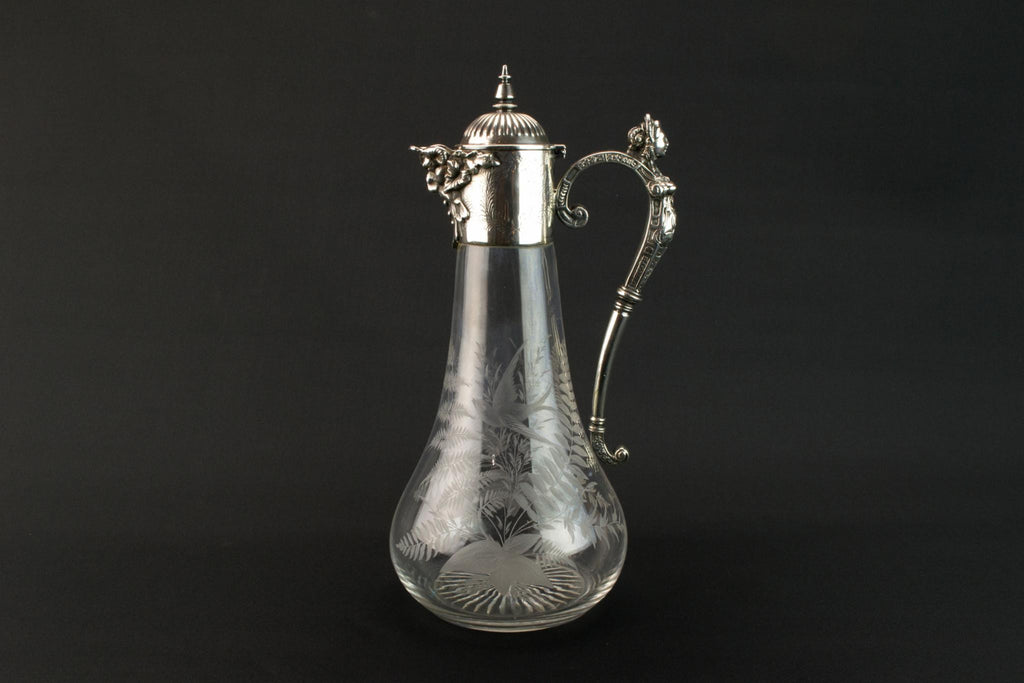 Large Aesthetic Movement table wine jug, English 1800s
