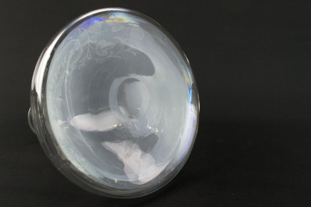 Blown glass whisky decanter