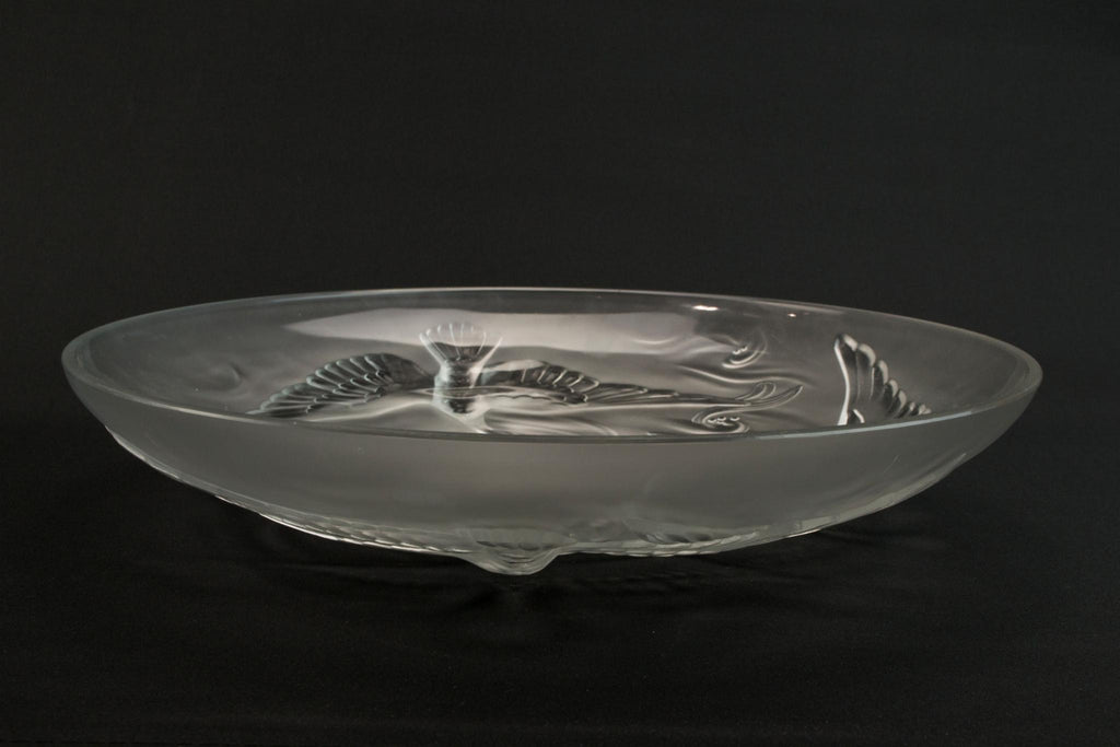 Large Verlys Glass Bowl, American 1940s