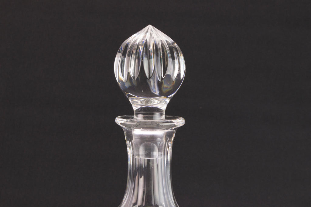 Cut glass port or sherry decanter, English