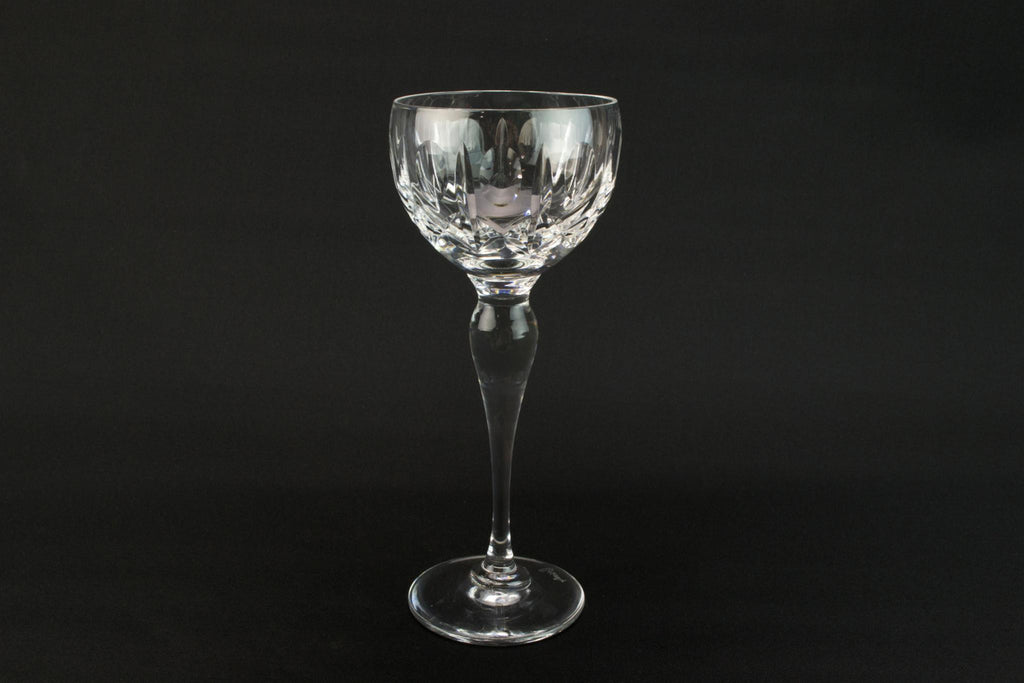 4 English Royal Brierley wine stem glasses