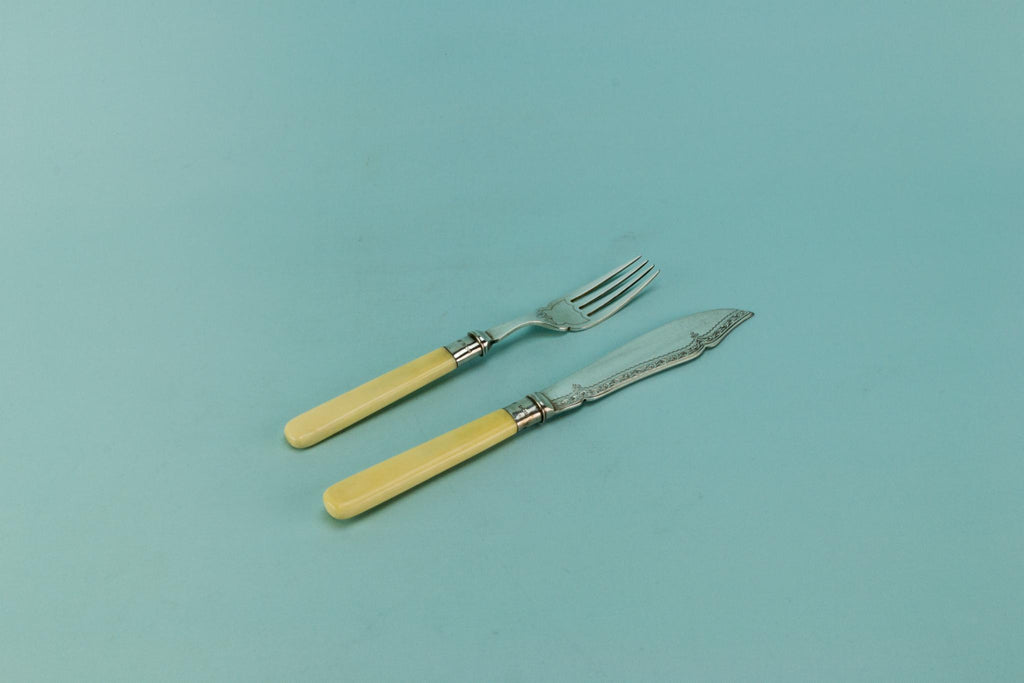 Dessert cutlery set for 6, English 1905