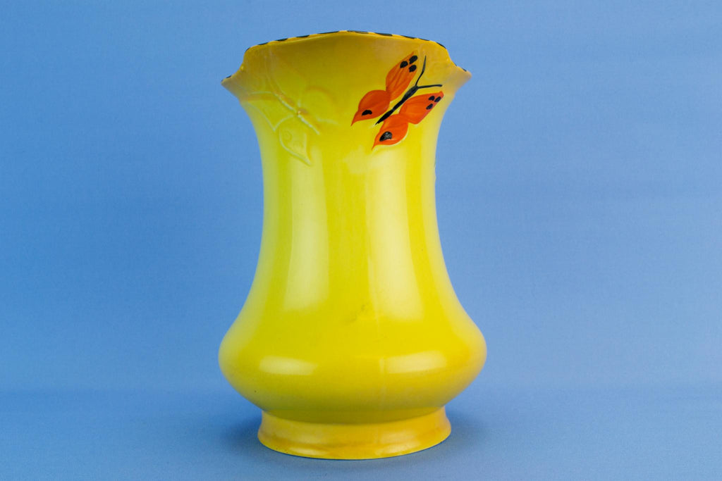 Bold red parrot jug, English 1930s
