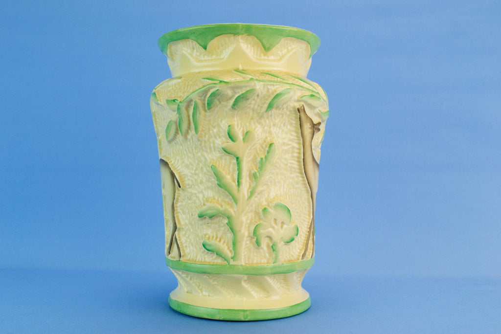 Deer vase, English mid 20th century