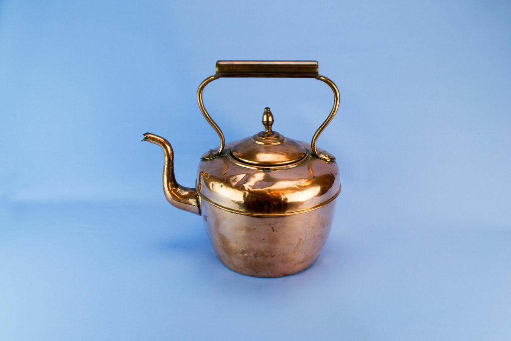 Rustic copper kettle