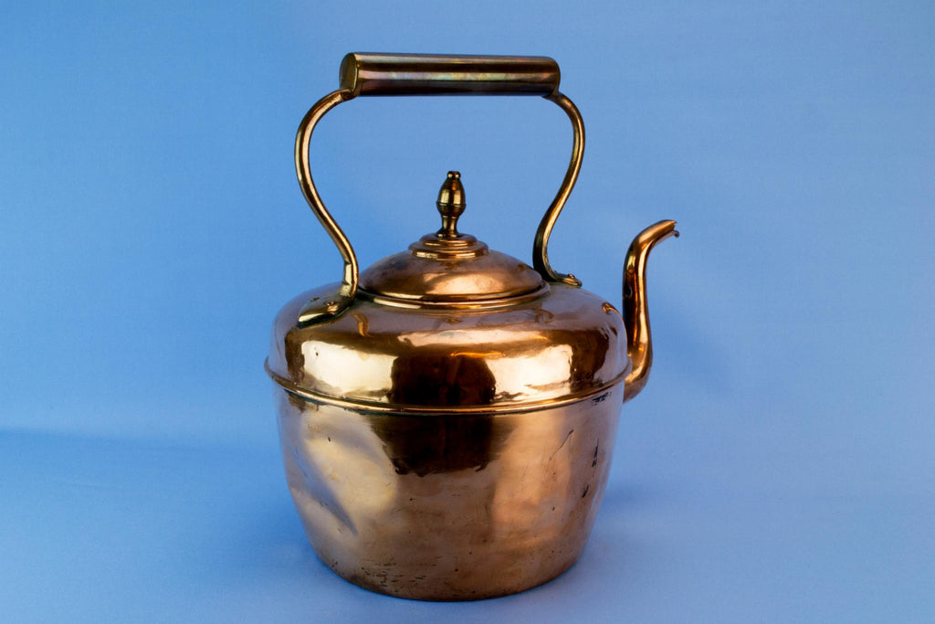 Rustic copper kettle