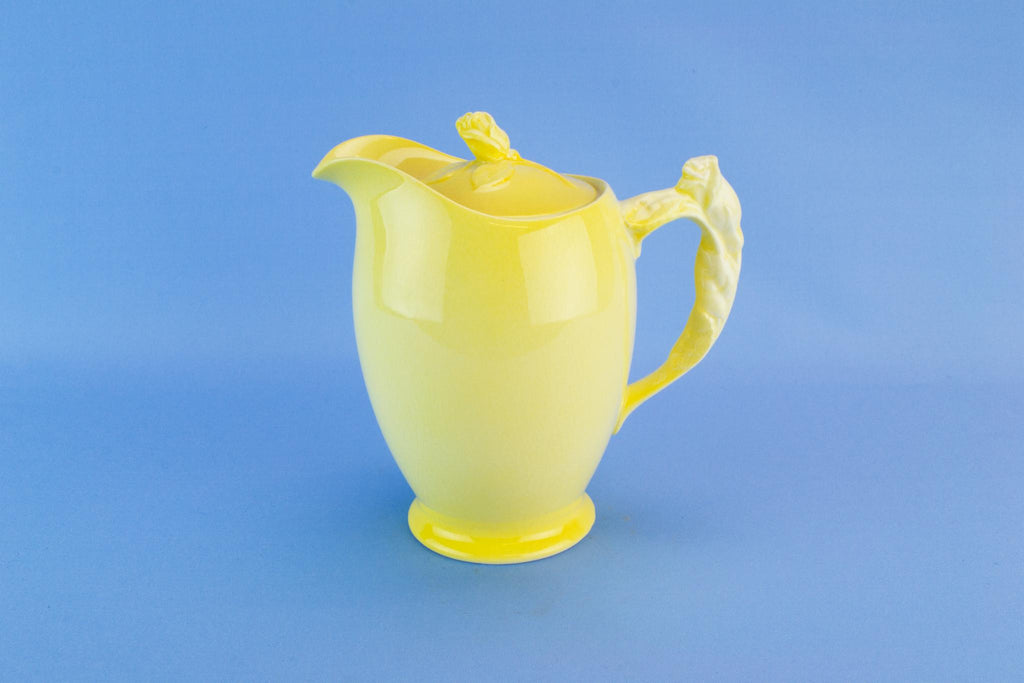 Royal Winton bold yellow jug, English 1950s