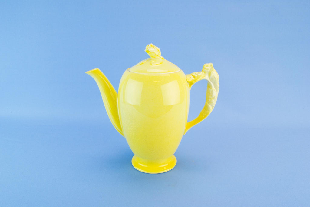 Royal Winton Yellow coffee pot, English 1950s