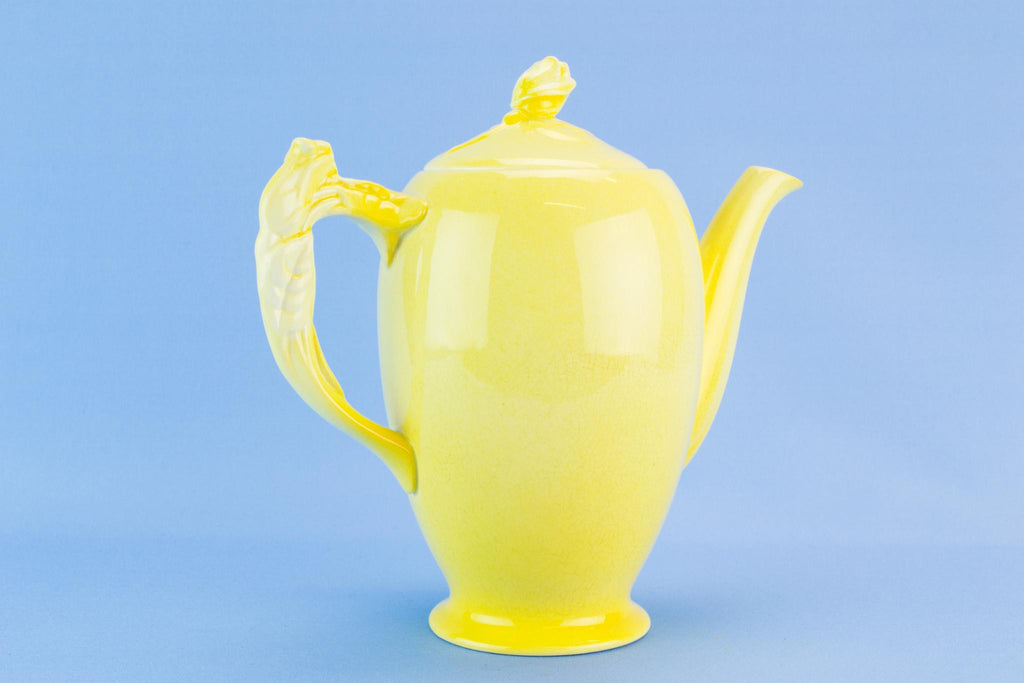 Royal Winton Yellow coffee pot, English 1950s