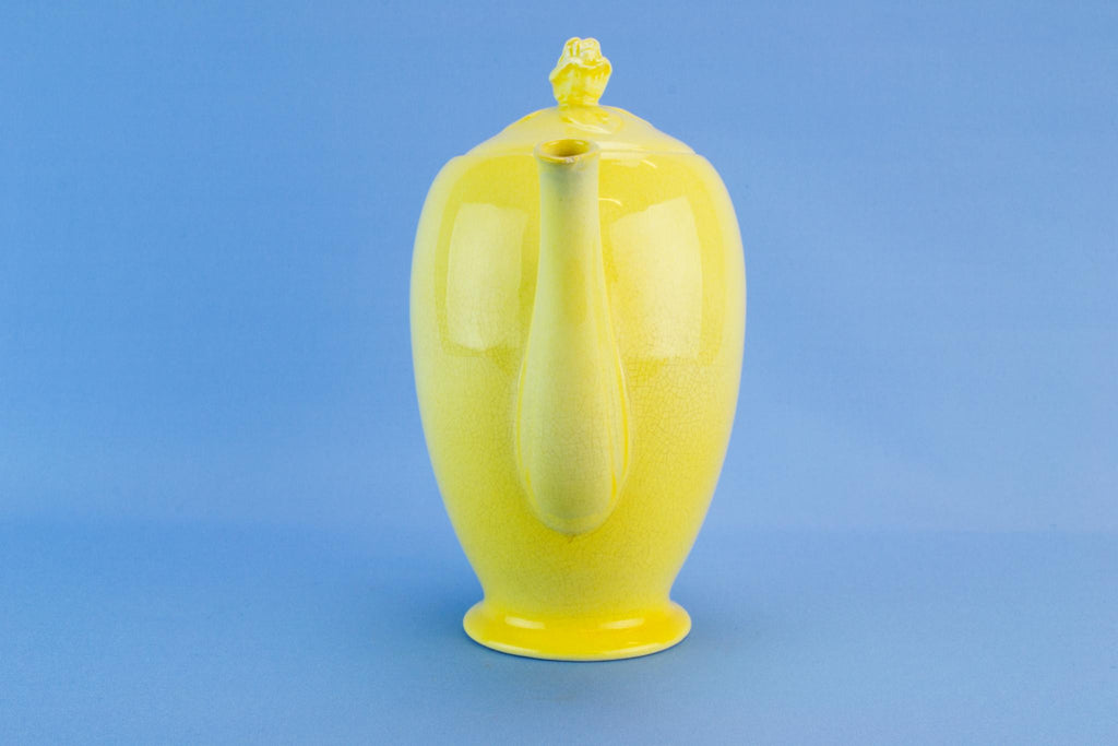 Royal Winton Yellow coffee pot, English 1950s