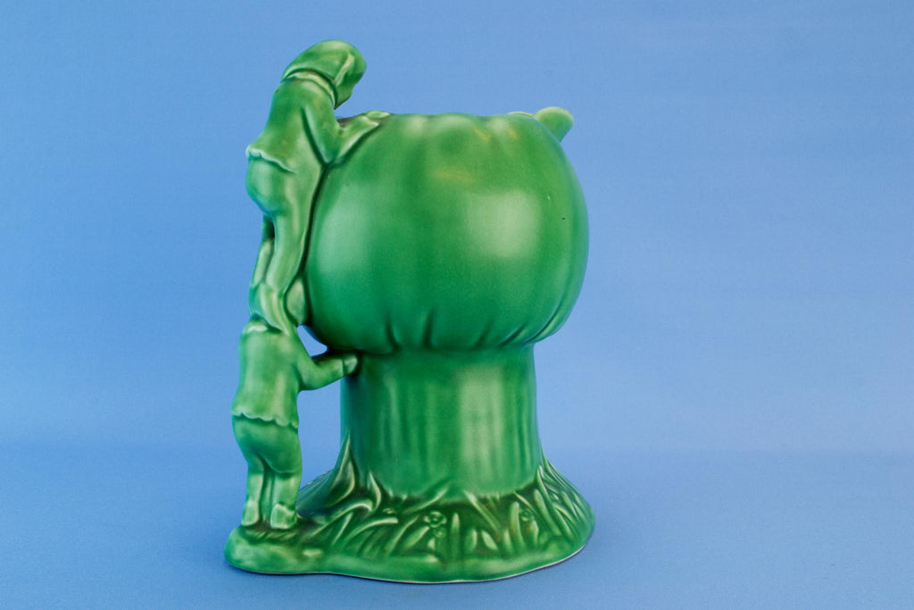 Green mushroom water jug, English circa 1950