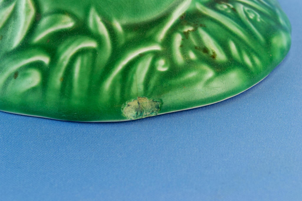 Green mushroom water jug, English circa 1950