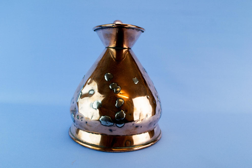 Copper harvester jug, English 19th century