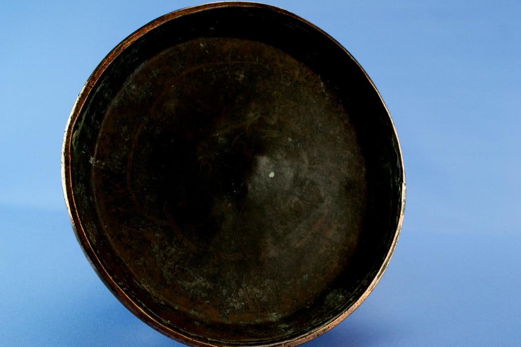 Copper harvester jug, English 19th century