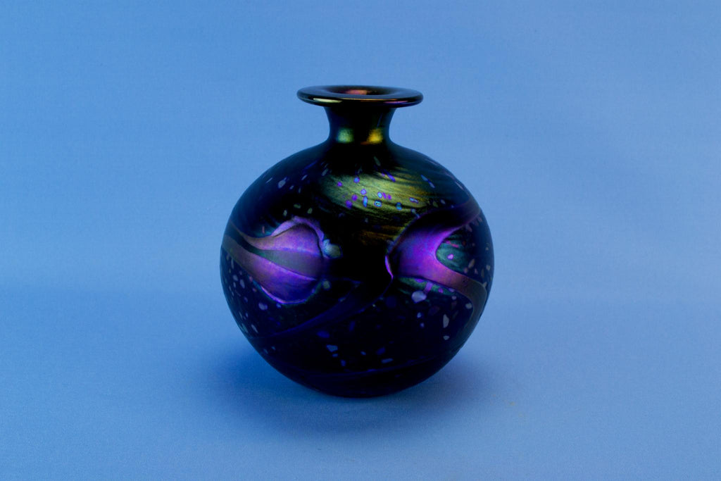 Mdina glass vase, Maltese 1970s