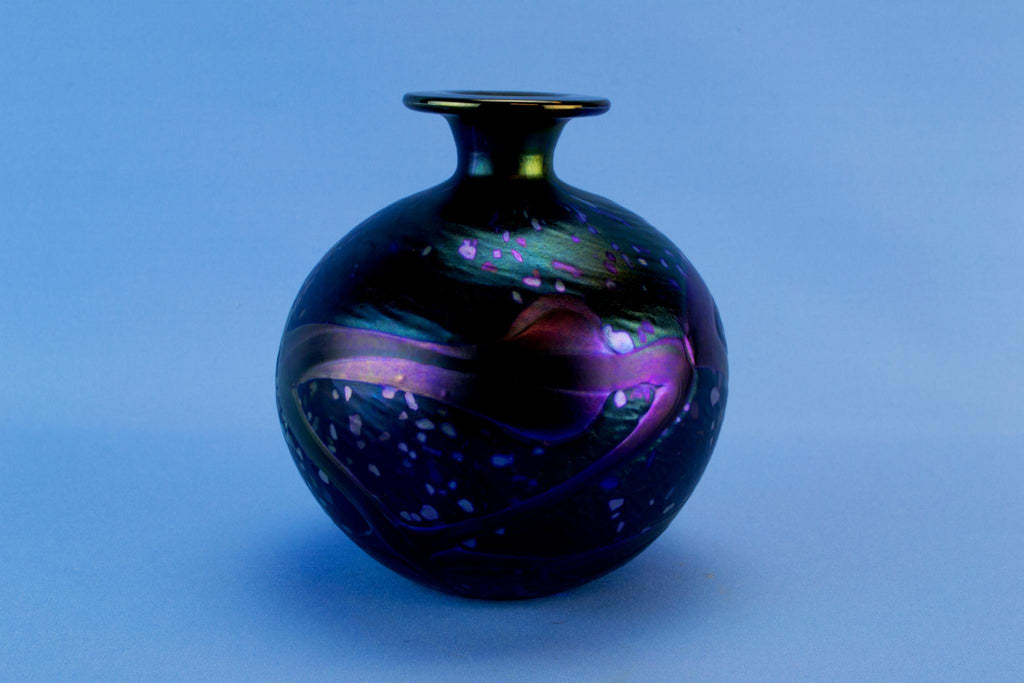 Mdina glass vase, Maltese 1970s