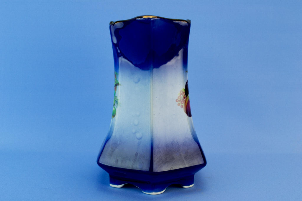 Flow blue water jug English Retro