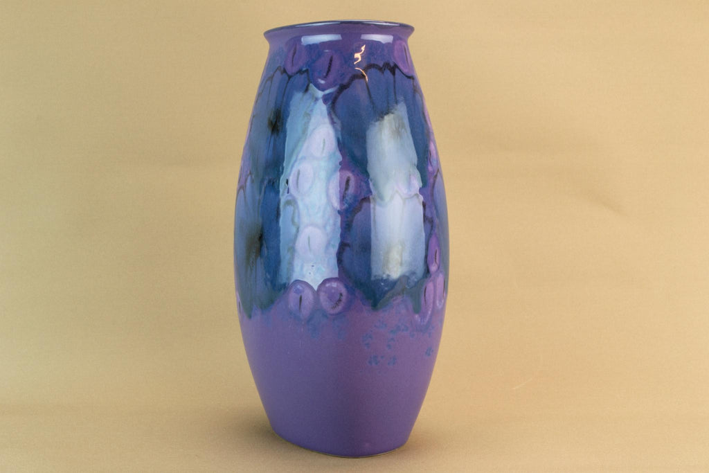 Purple Poole flower vase