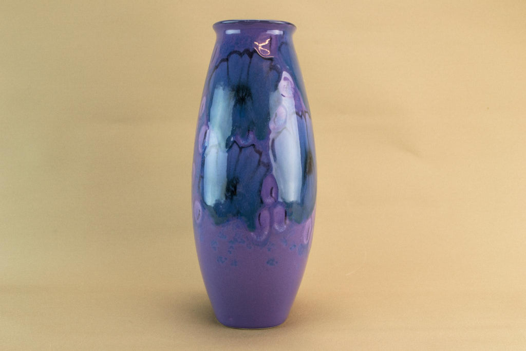 Purple Poole flower vase