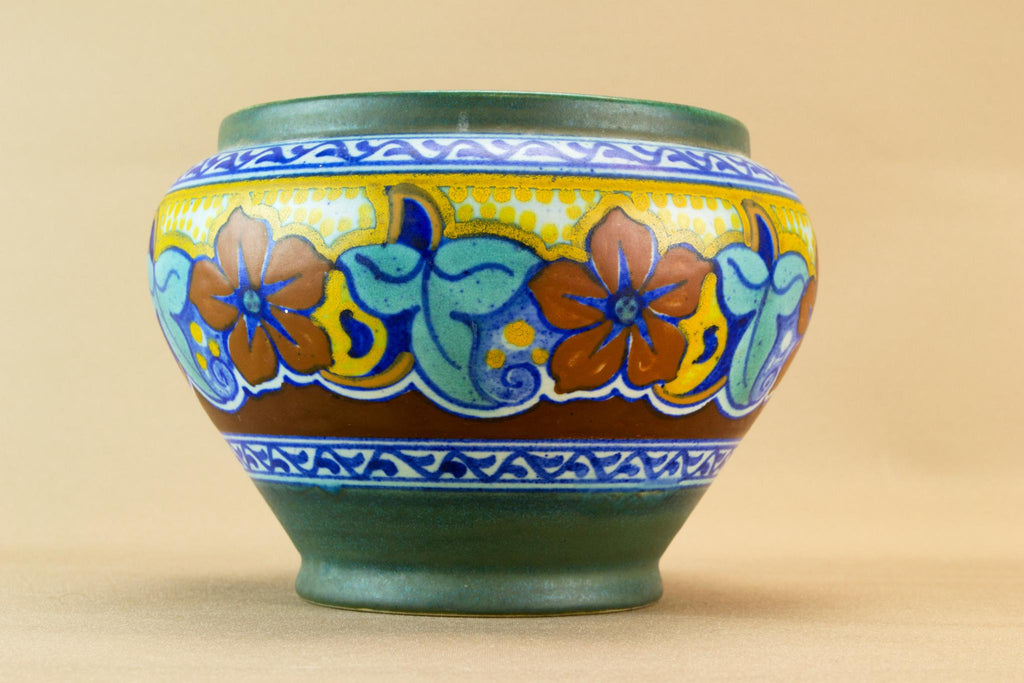 Gouda flower vase, Dutch mid 20th century