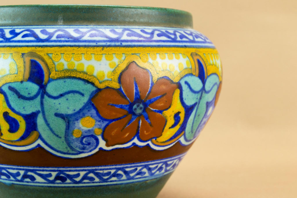 Gouda flower vase, Dutch mid 20th century