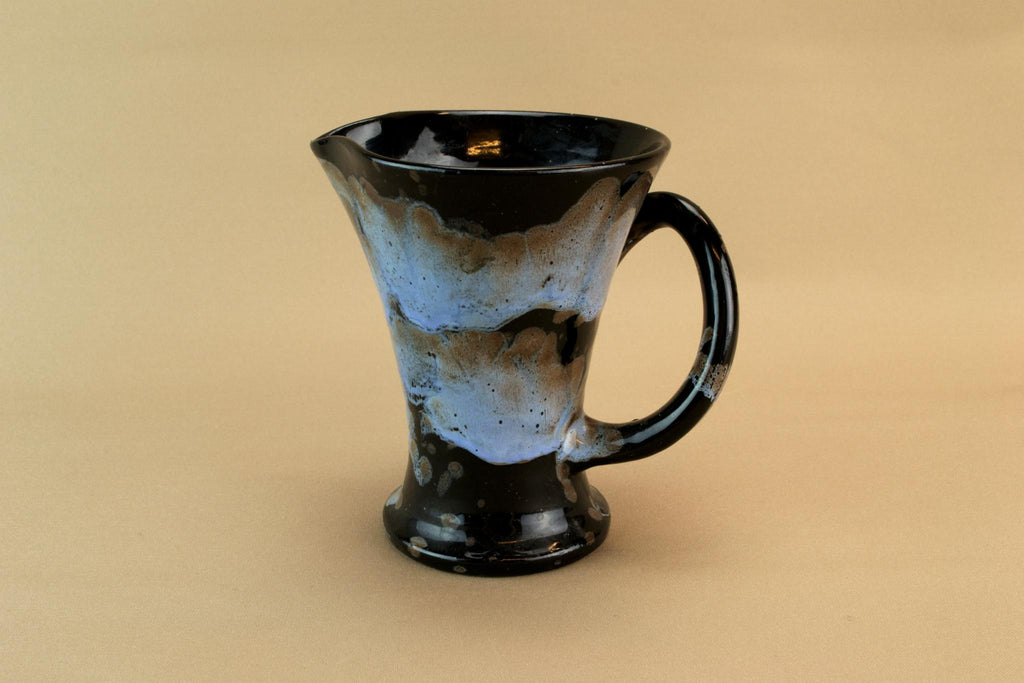 Small black jug by Ewenny Pottery