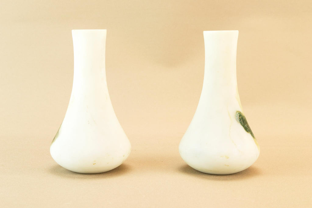 2 small glass vase, English early 1900s